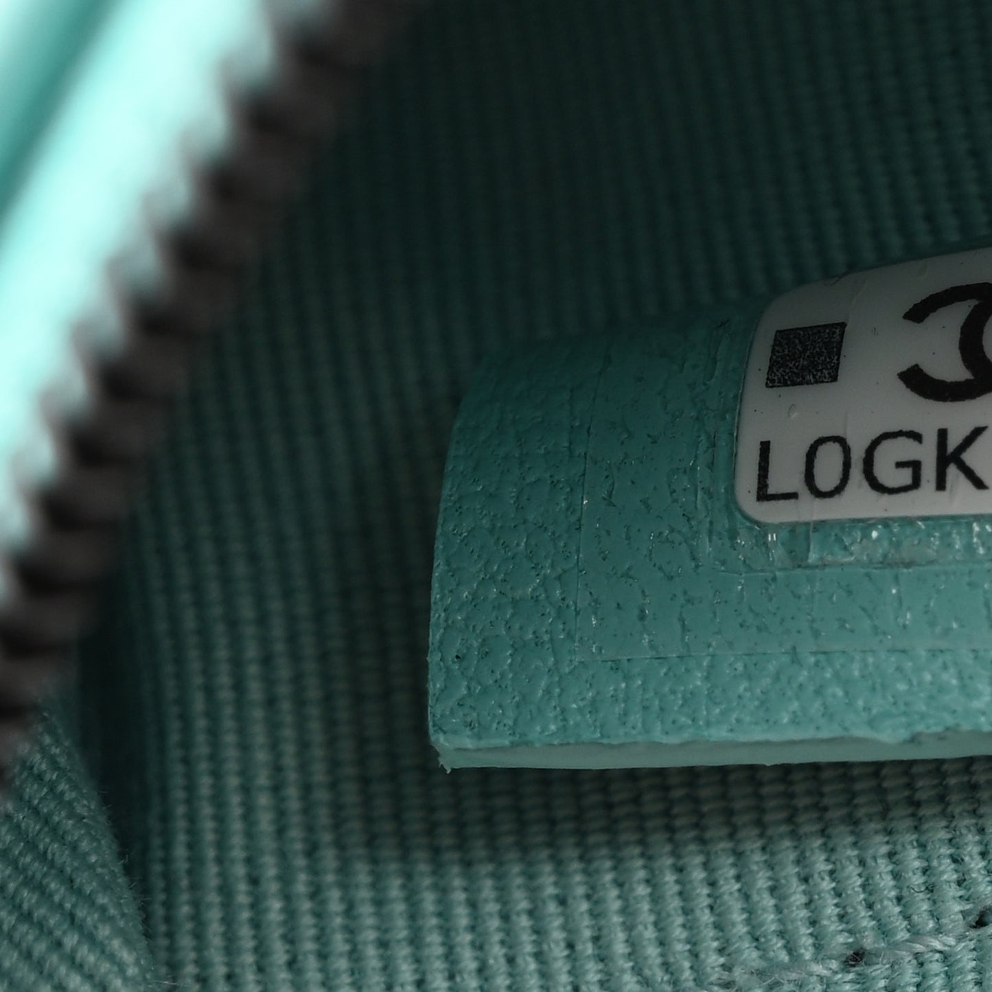 Lambskin Quilted Small Cosmetic Case Turquoise