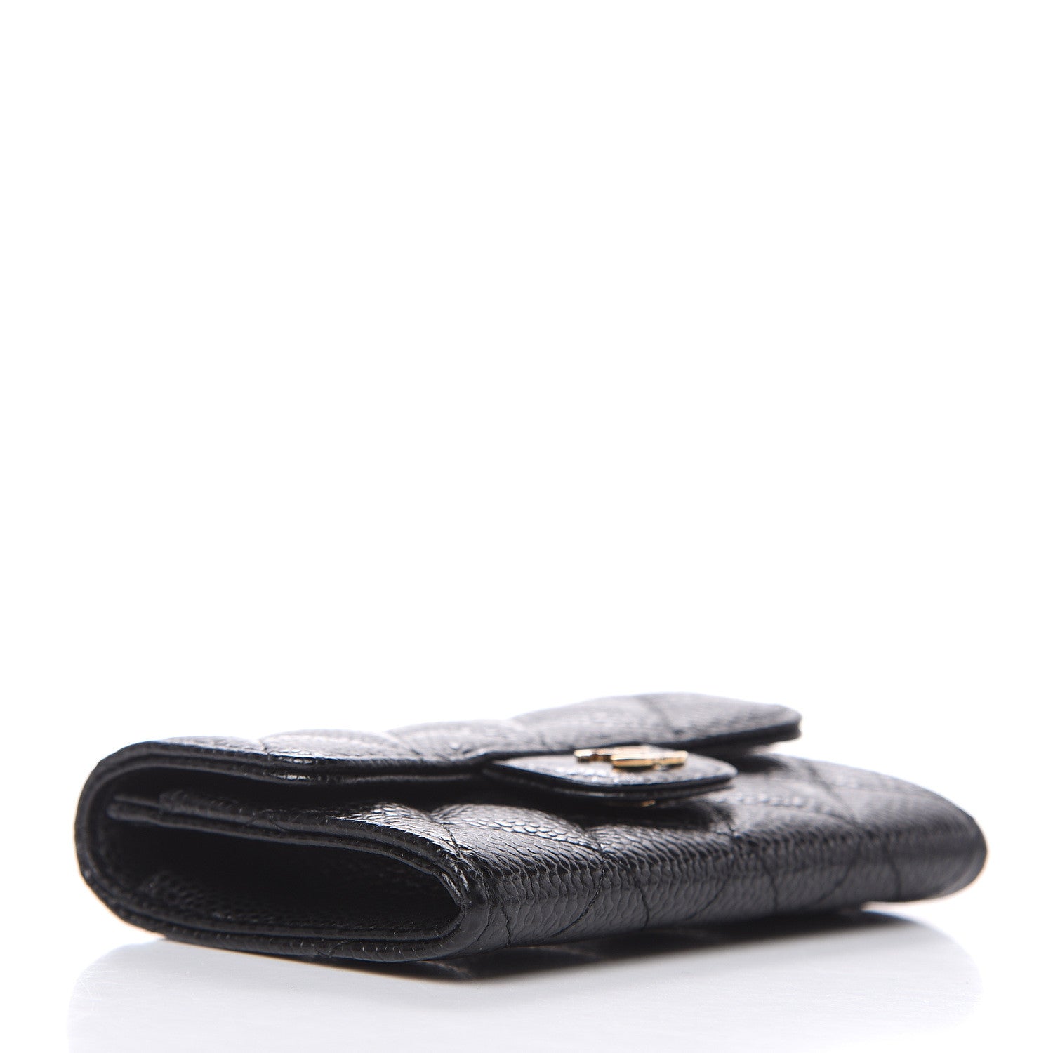 Chanel Caviar Quilted Flap Card Holder Black 4 of 9