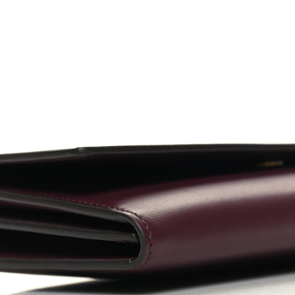 Burberry Calfskin Logo Hazelmere Wallet With Detachable Strap Deep Maroon 11 of 12