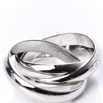 Cartier 18K White Gold Classic Trinity Ring 51 5.75 7 of 7