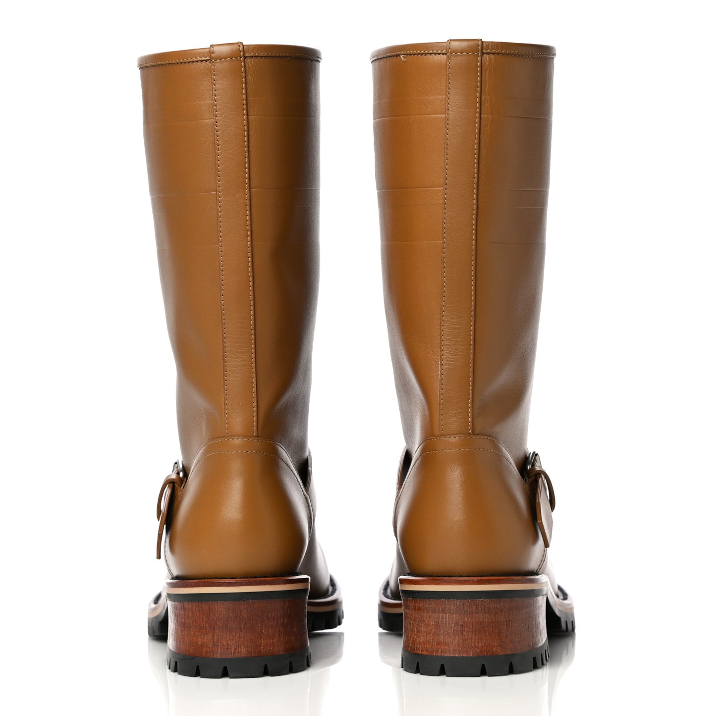 Calfskin Embossed Dior Quest 35mm Biker Boots 39 Natural