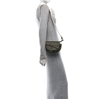 Loewe Calfskin Jacquard Mini Gate Dual Bag Autumn Green 2 of 11