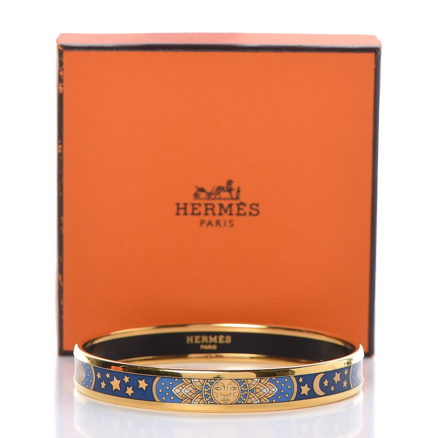 Enamel Printed Narrow Sun Moon Stars Bracelet 65