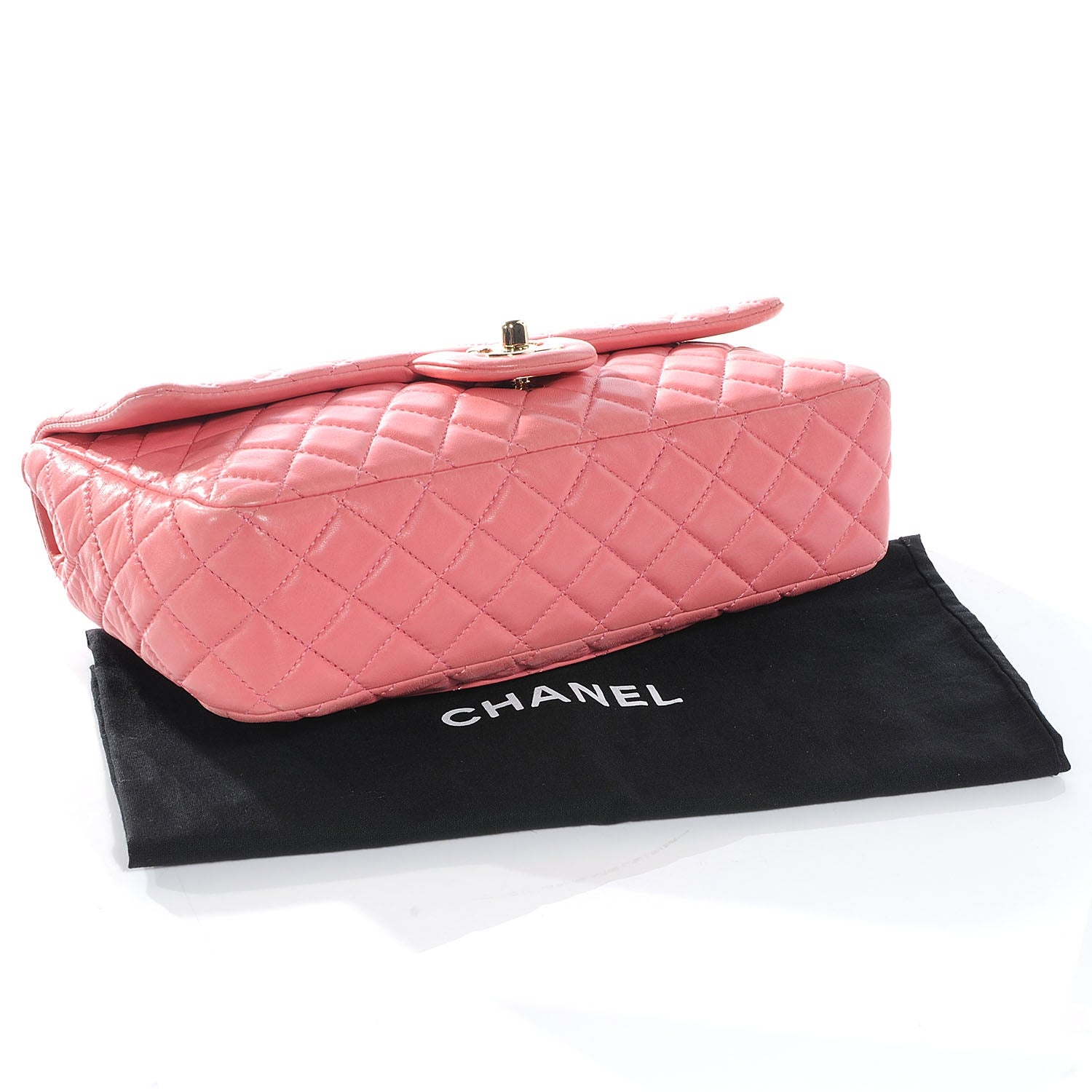 Chanel Lambskin Quilted Valentine Charms Medium Single Flap Pink 4 of 7