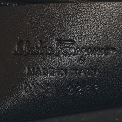 Salvatore Ferragamo Brushed Off Calfskin Medium Iconic Top Handle Black 7 of 12