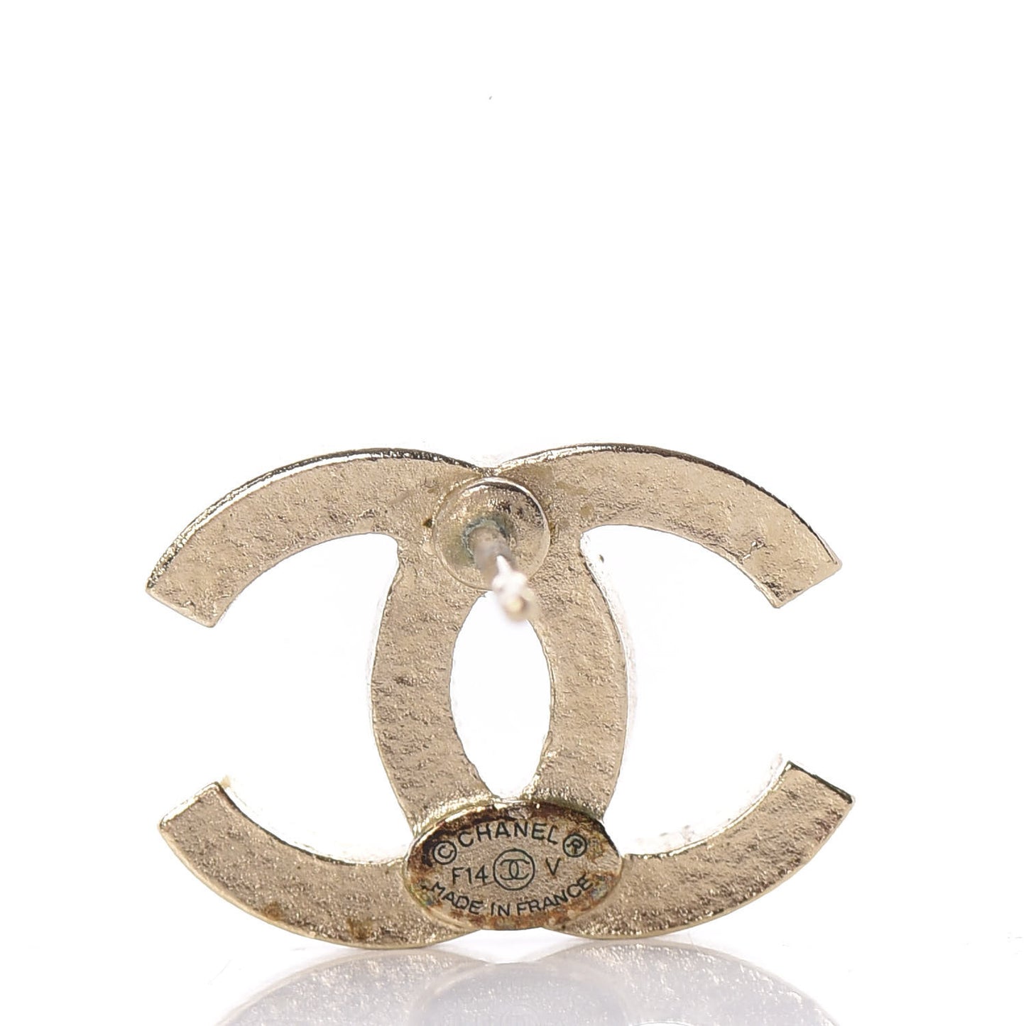 Crystal CC Earrings Gold