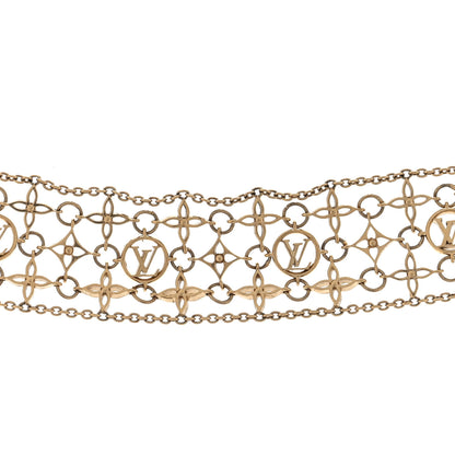 Louis Vuitton LOUIS VUITTON Filigram Choker Necklace Gold 2 of 4