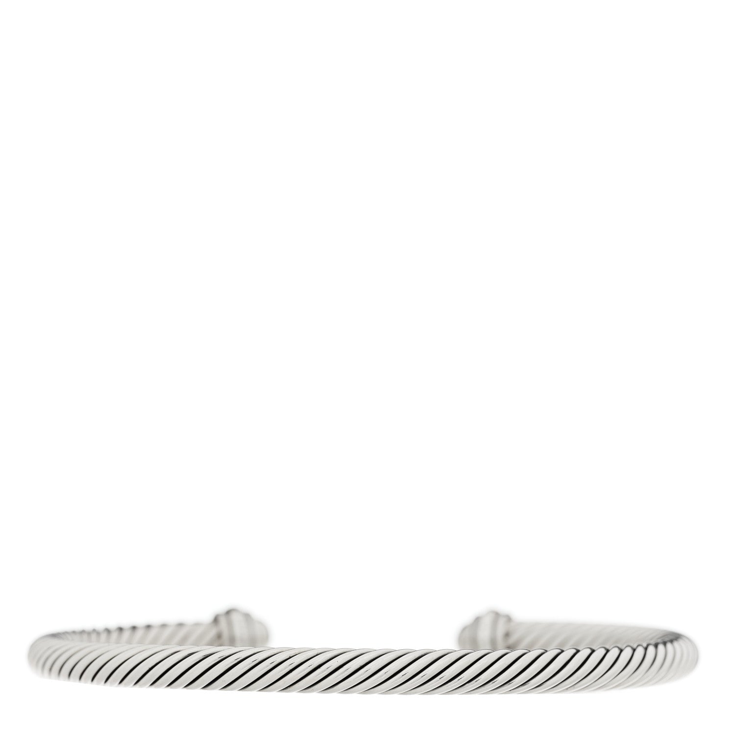 David Yurman Sterling Silver 18K Yellow Gold 4mm Cable Classics Bracelet 2 of 3