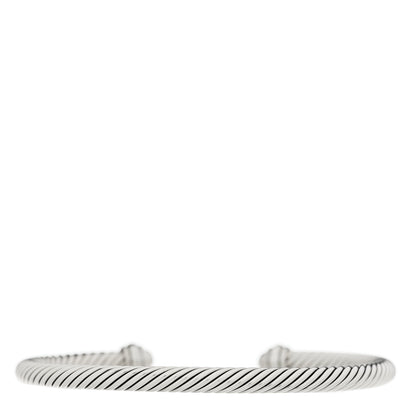 David Yurman Sterling Silver 18K Yellow Gold 4mm Cable Classics Bracelet 2 of 3