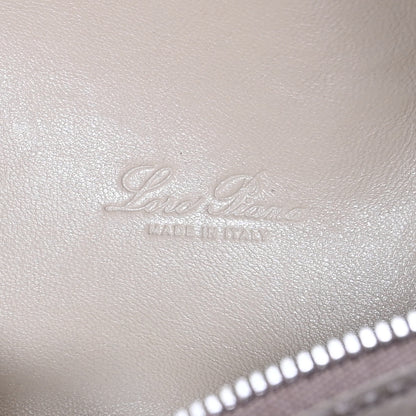 Loro Piana Grained Calfskin L19 Extra Pocket Pouch Warm Mastic 6 of 11