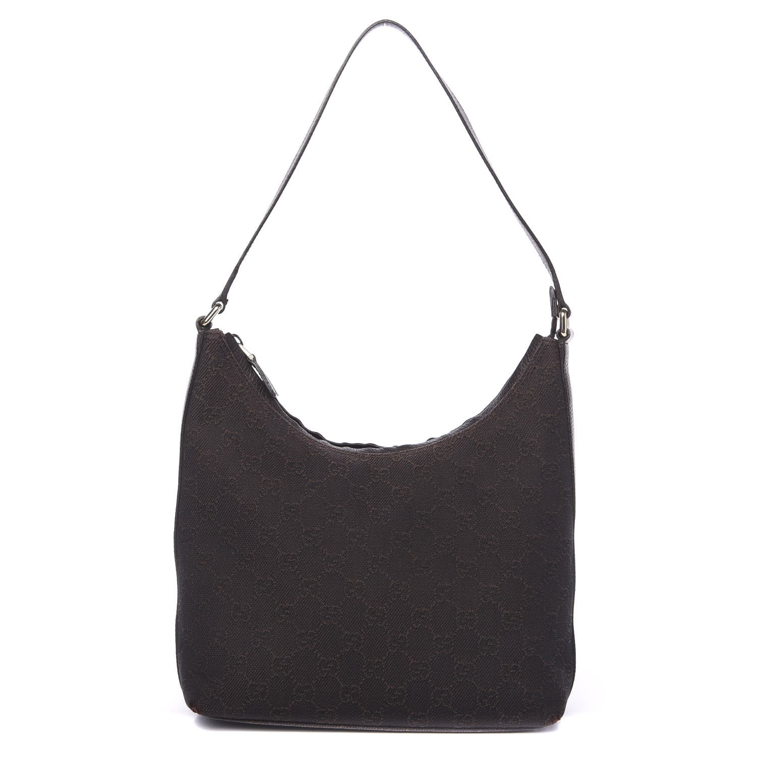 Gucci Monogram Hobo Dark Brown 1 of 11