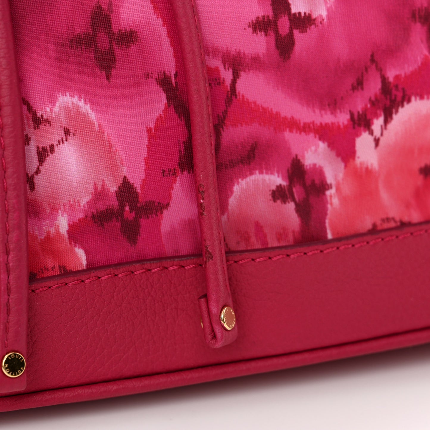 Nylon Monogram Ikat Noefull MM Rose Indien