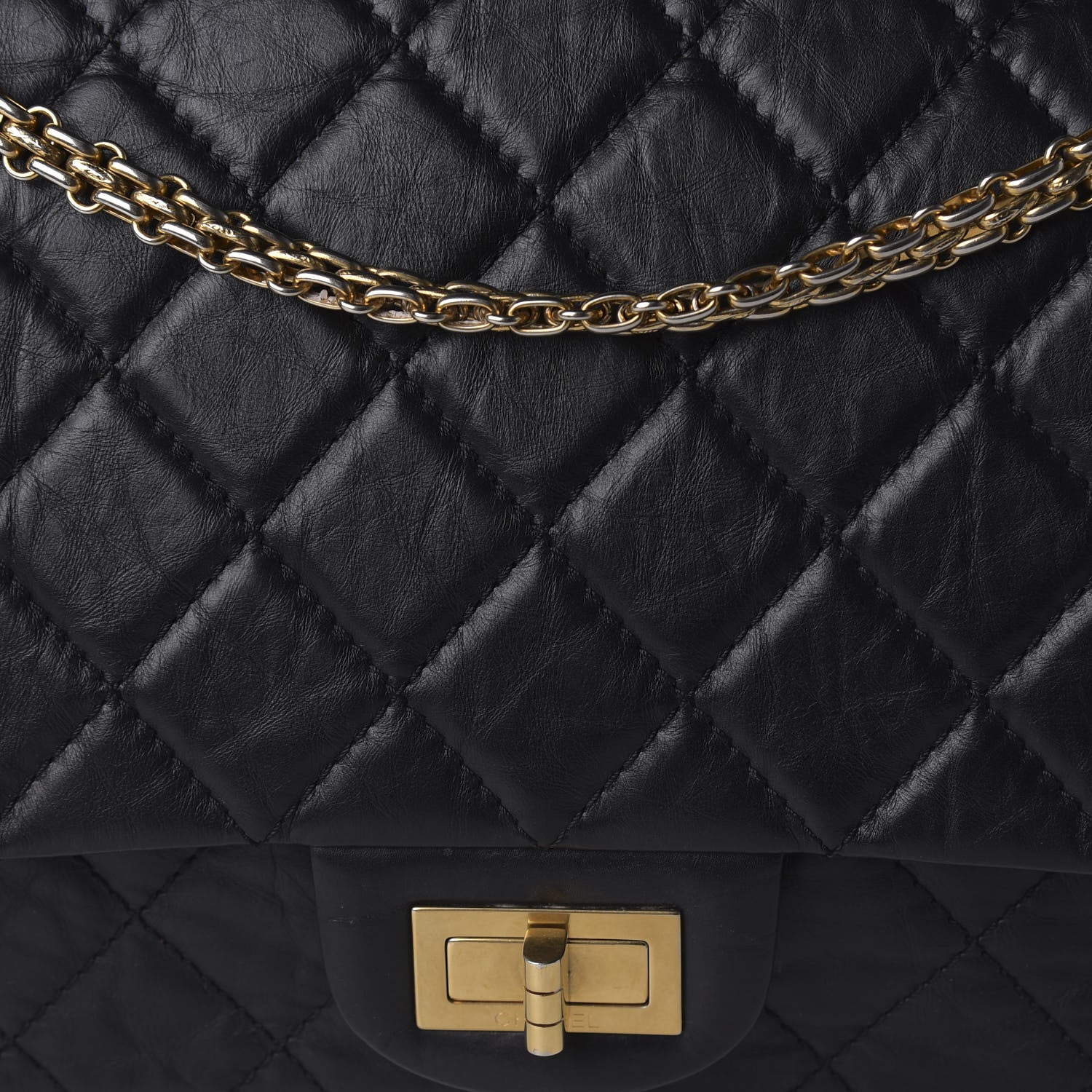 Chanel Aged Calfskin Quilted 2.55 Reissue 227 Flap Black 10 of 10