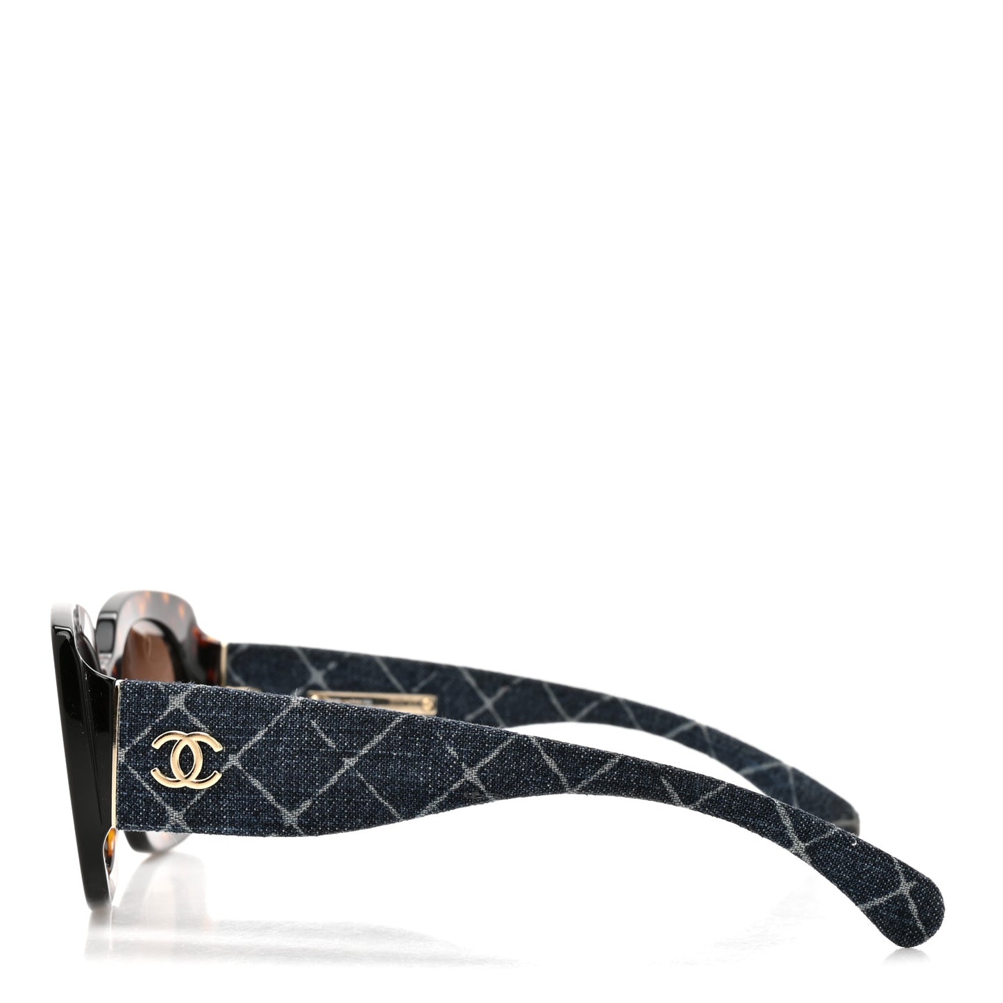 Denim Rectangle Sunglasses 5406 Tortoise