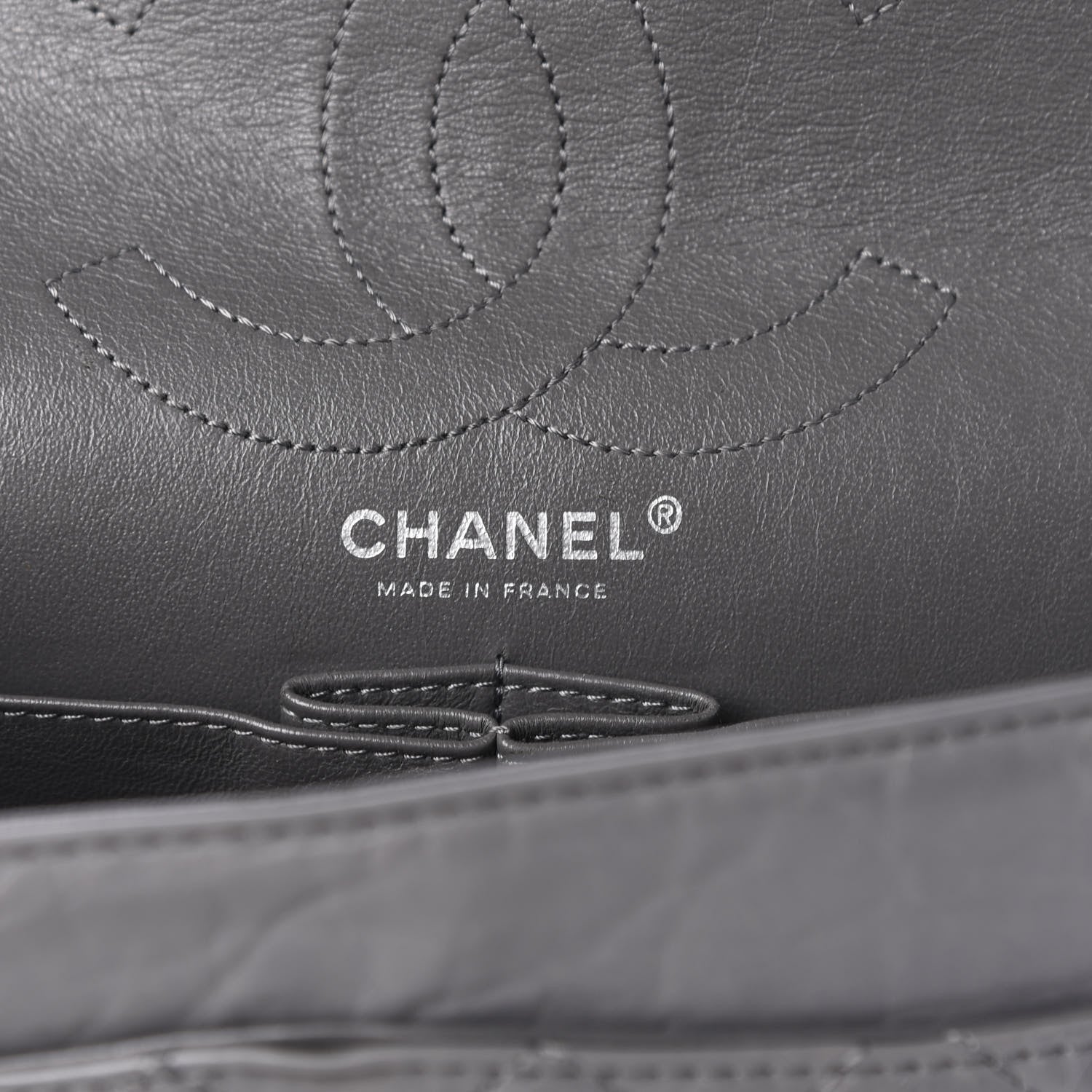 Chanel Aged Calfskin Quilted 2.55 Reissue 226 Flap Grey 9 of 11