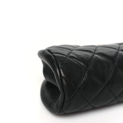 Chanel Lambskin Quilted Timeless Clutch Black 9 of 10