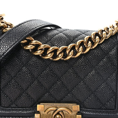 Chanel Caviar Quilted Small Boy Flap Black 8 of 11