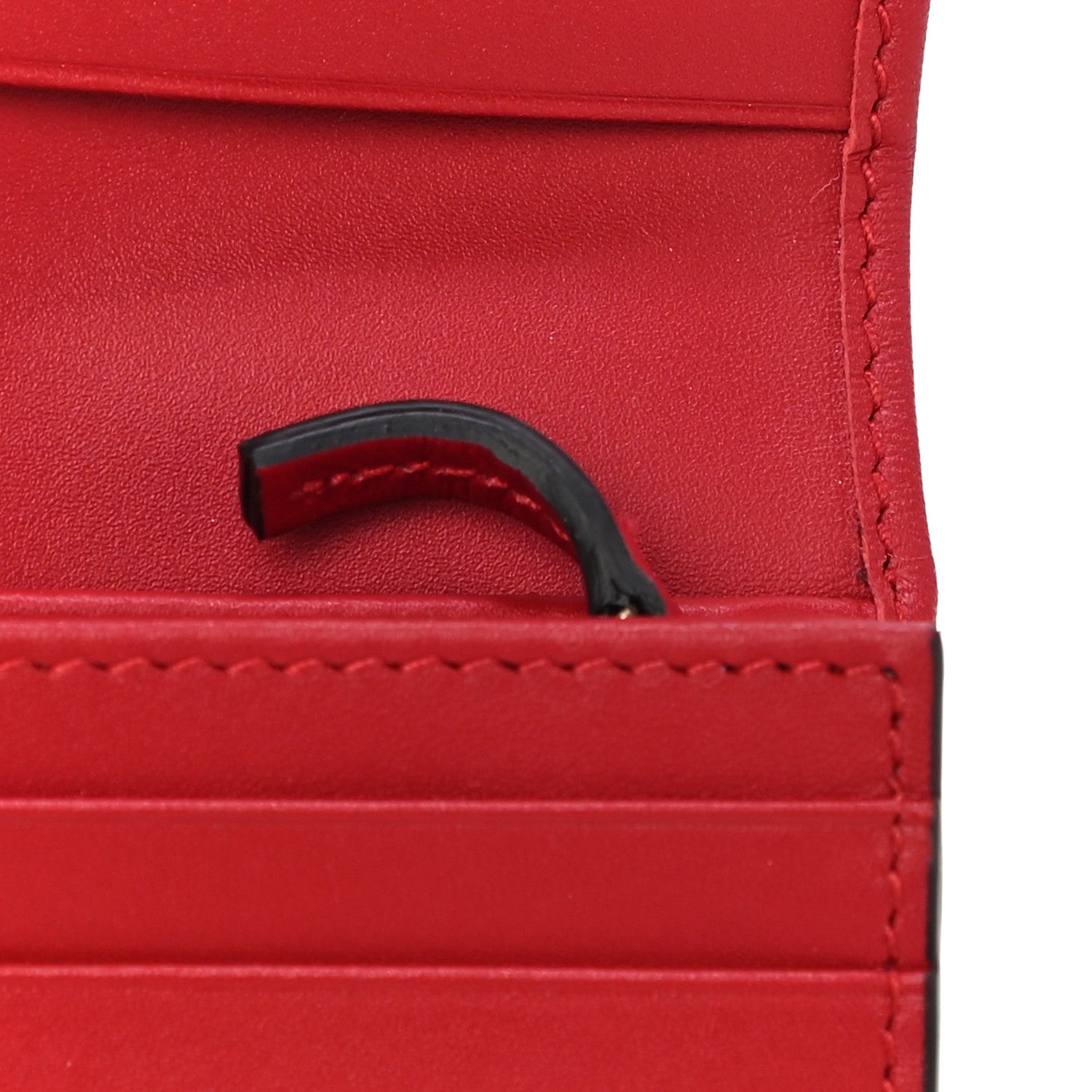 Gucci GG Supreme Monogram Cherry Embellished Card Case Wallet Hibiscus Red 10 of 11