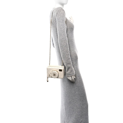 Chanel Lambskin Quilted Coco Click Bag White 2 of 10
