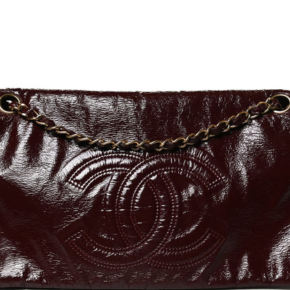 Chanel Vinyl Rock and Chain Medium Flap Bordeaux 7 of 9