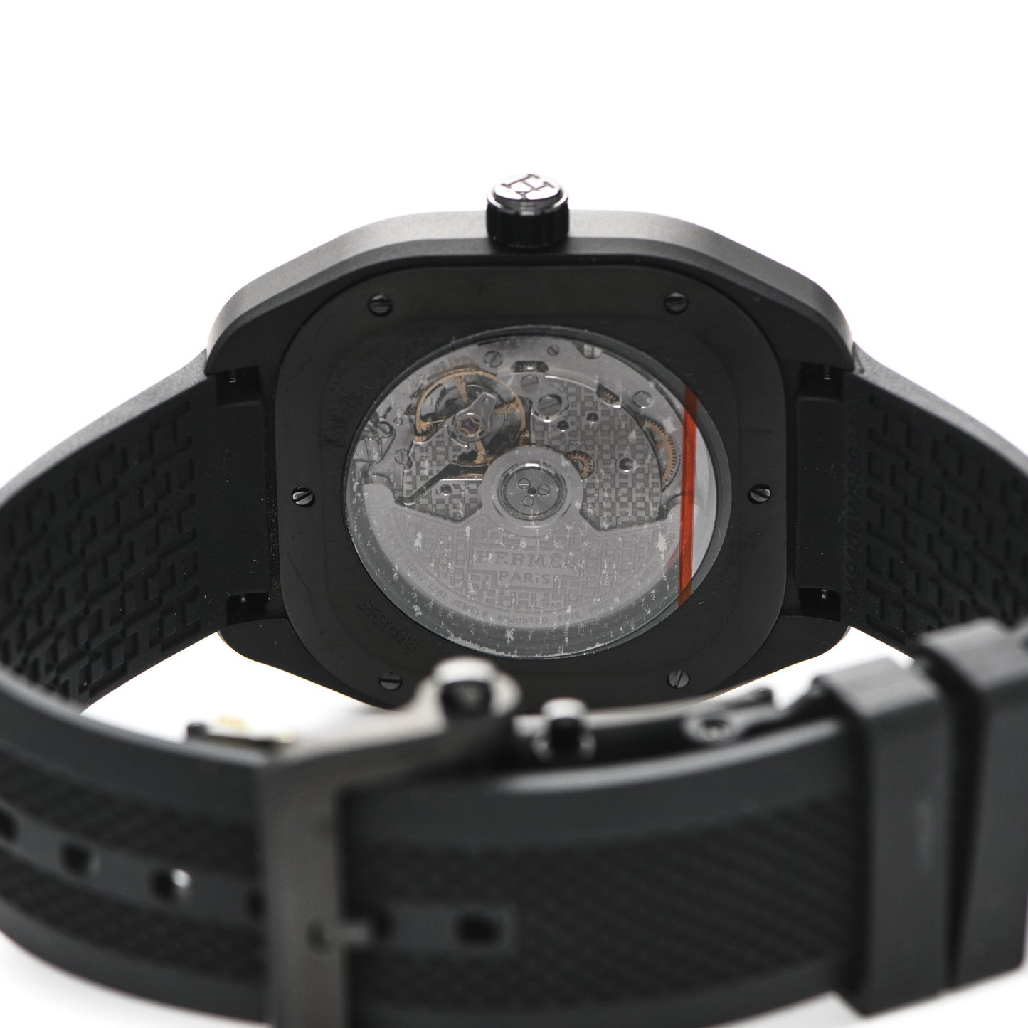 Graphene Nickel Rubber 39mm H08 Automatic Watch Noir