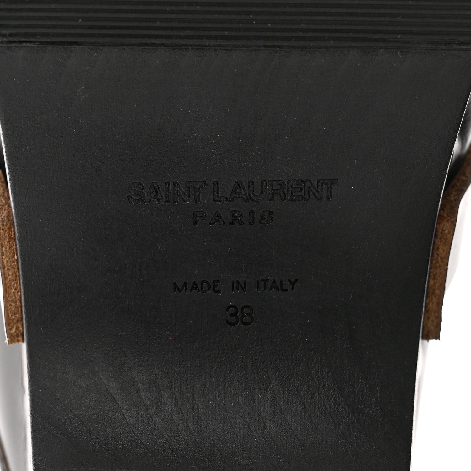 Saint Laurent Smooth Calfskin Le Maillon Clogs 38 Black 6 of 8