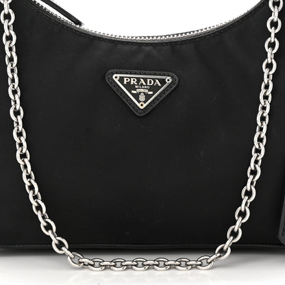 Prada Nylon Re-Edition 2005 Shoulder Bag Black 9 of 11