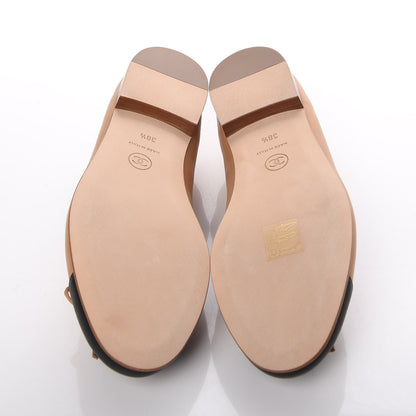 Chanel Lambskin Cap Toe Ballerina Flats 38.5 Beige Black 5 of 9