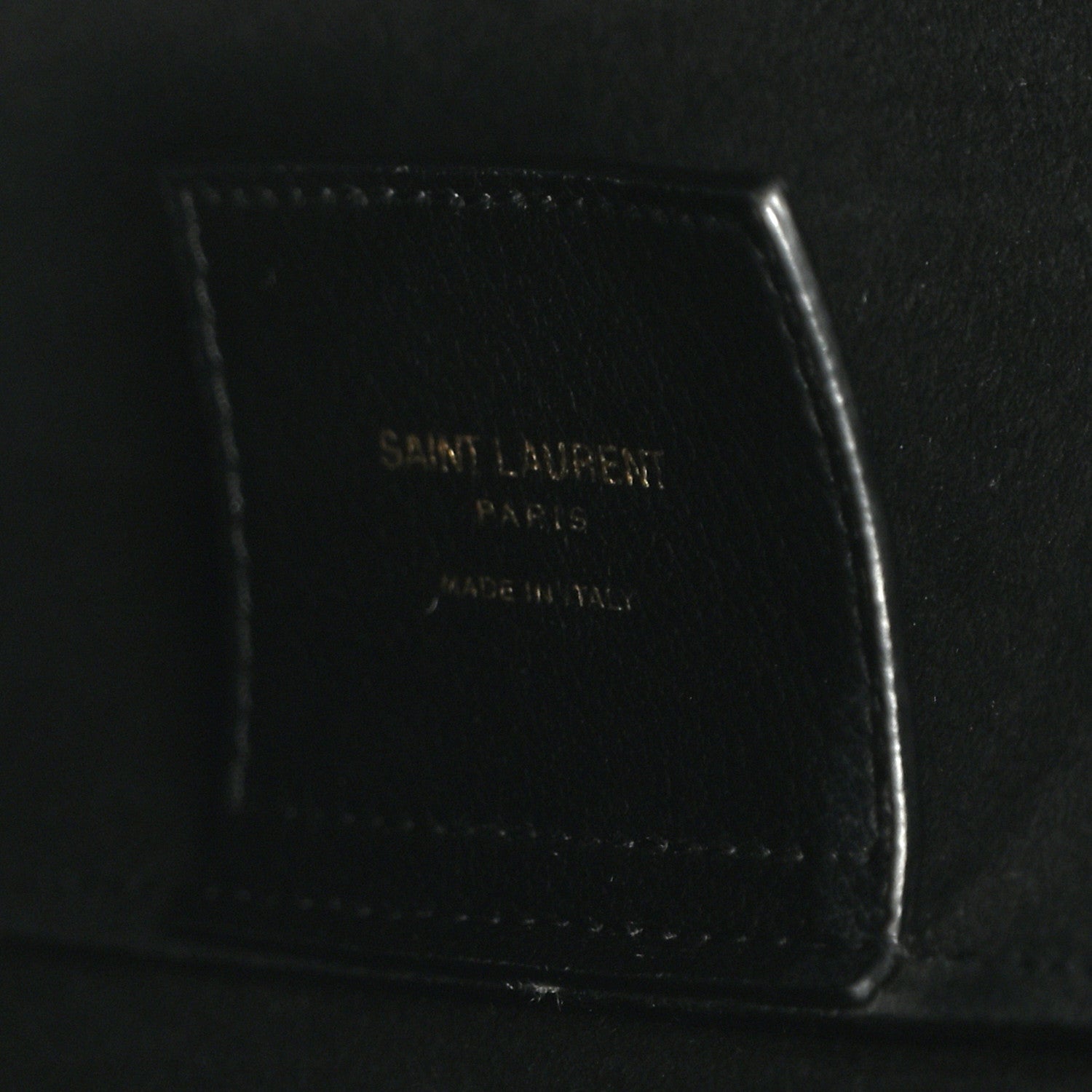 Saint Laurent Calfskin North-South Shopping Tote Black 7 of 12