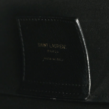 Saint Laurent Calfskin North-South Shopping Tote Black 7 of 12