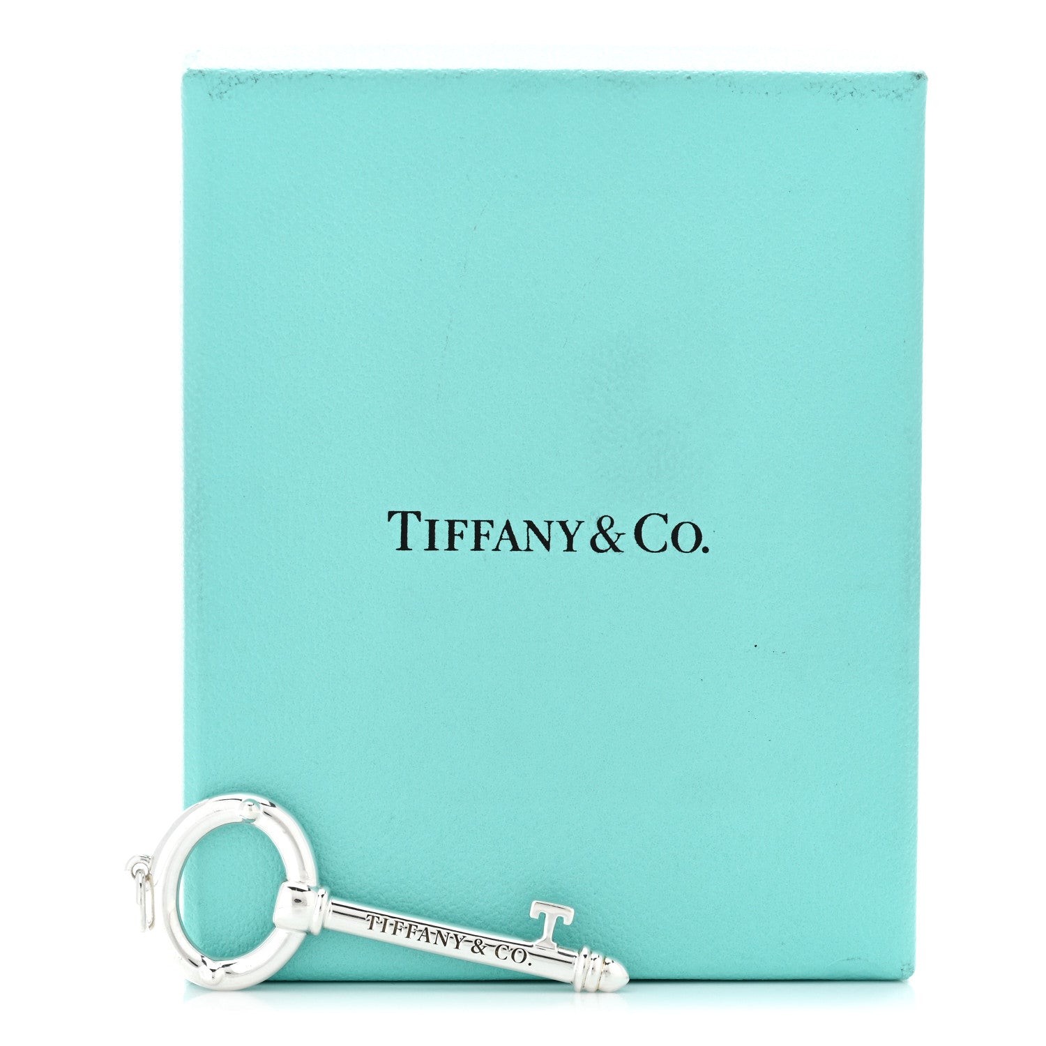 Tiffany Sterling Silver Modern Oval Key Pendant 4 of 4