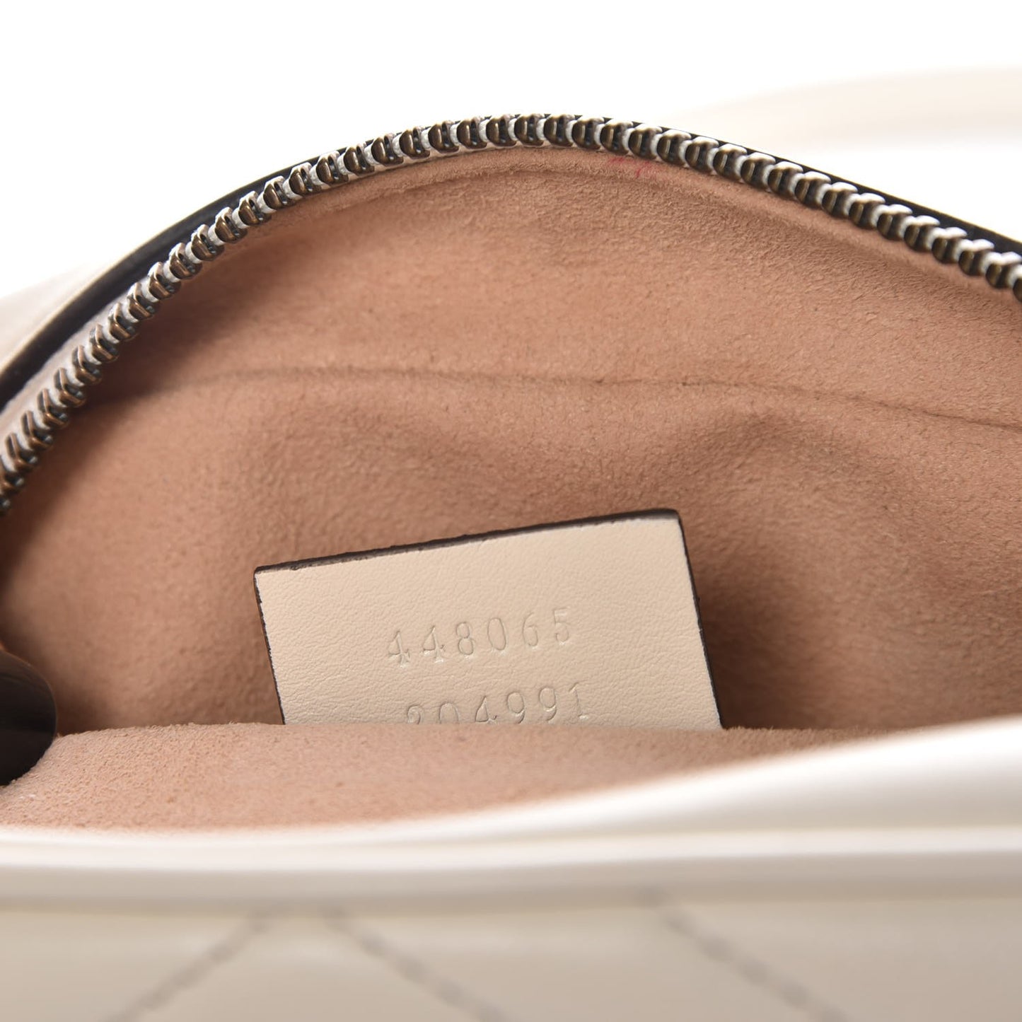 Calfskin Matelasse Mini GG Marmont Chain Shoulder Bag White