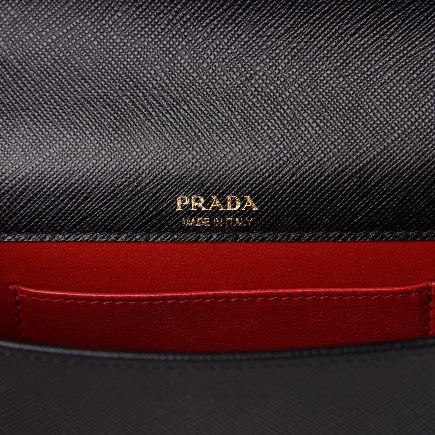 Prada Saffiano Lux Crossbody Bag Black 6 of 9
