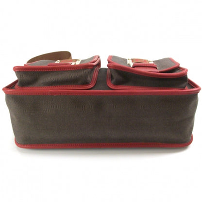 Fendi Canvas Buckle Pocket Shoulder Bag 4 of 10