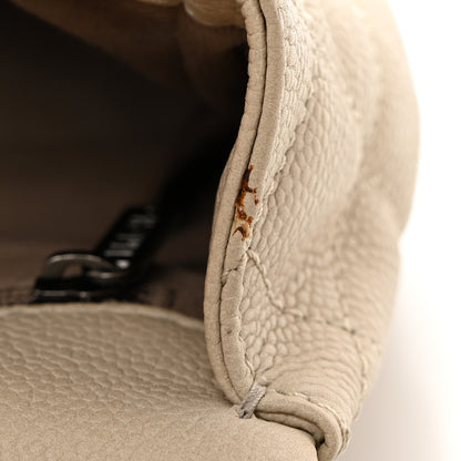 Chanel Caviar Quilted Medium Now and Forever Flap Ivory 11 of 13