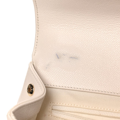 Chanel Caviar Quilted Medium Business Affinity Flap White 11 of 12