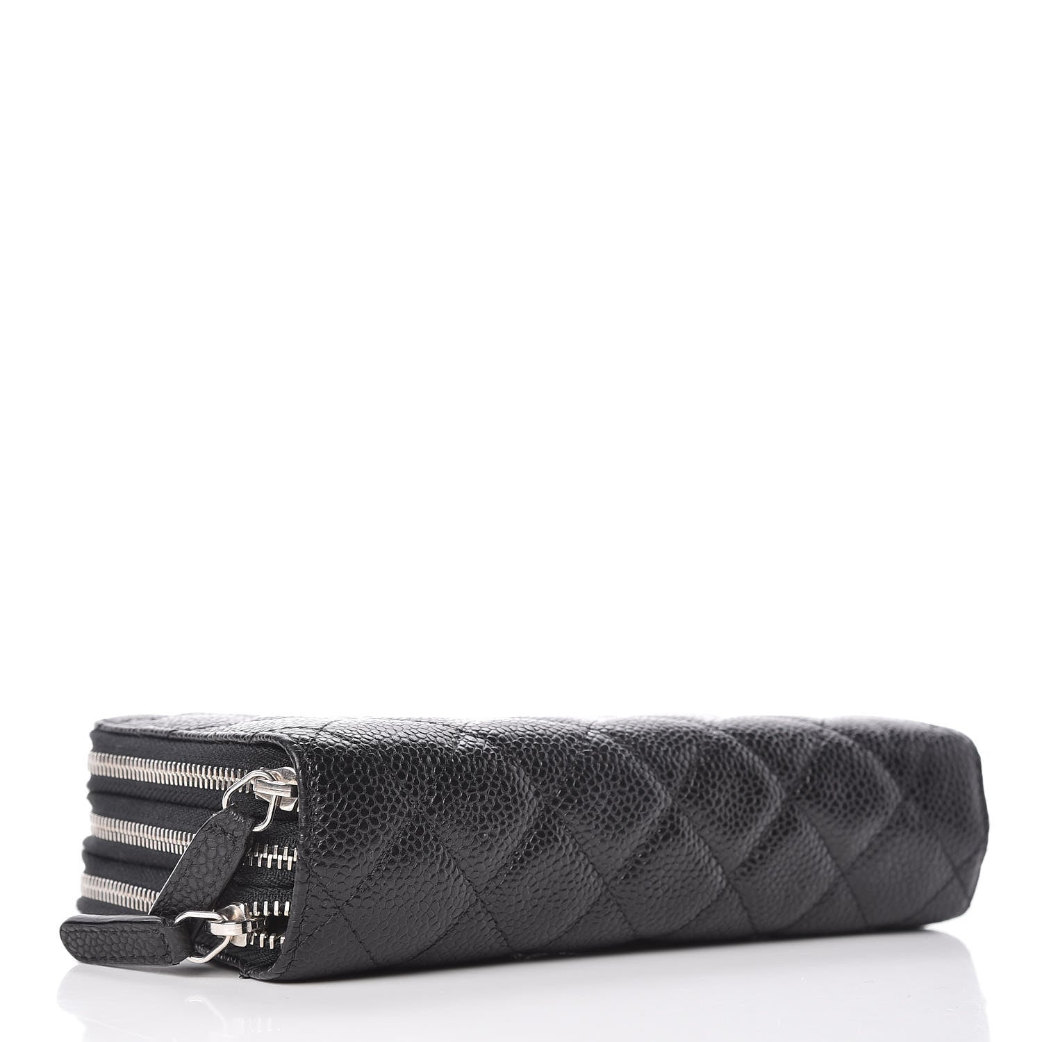 Chanel Caviar Quilted Zip Around Phone Holder Black 4 of 10