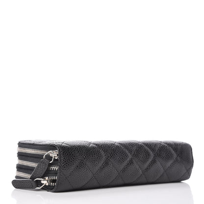 Chanel Caviar Quilted Zip Around Phone Holder Black 4 of 10