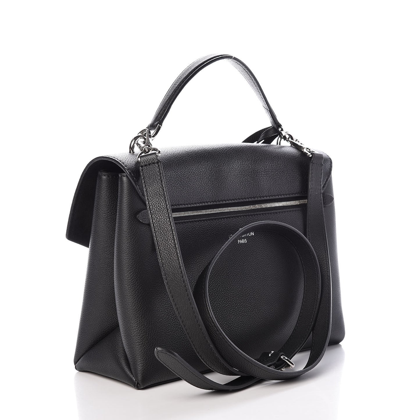 Soft Calfskin My Lockme Top Handle Black