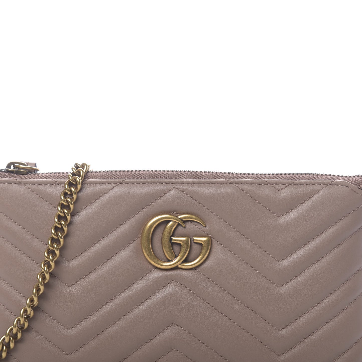 Calfskin Matelasse Mini GG Marmont Chain Bag Porcelain Rose