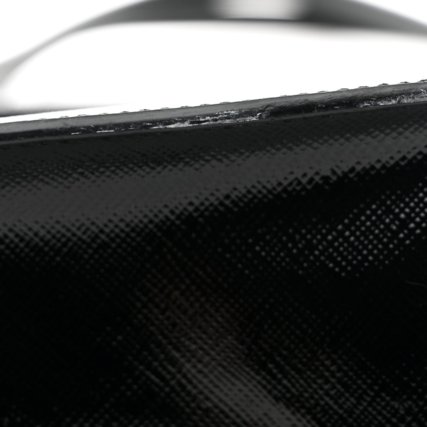 Saffiano Vernice Top Handle Bag Black