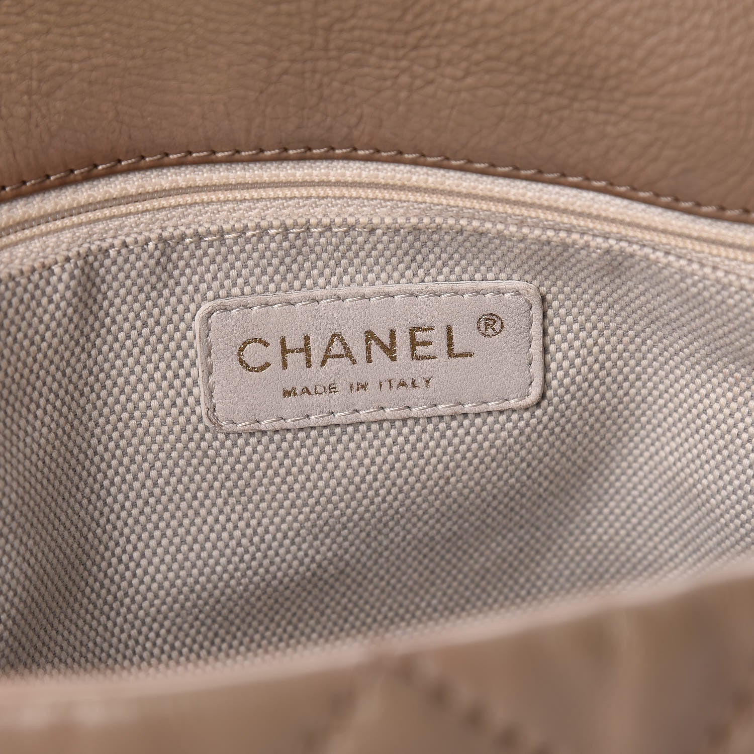 Chanel Calfskin Quilted Retro Chain Accordion Flap Beige 6 of 13