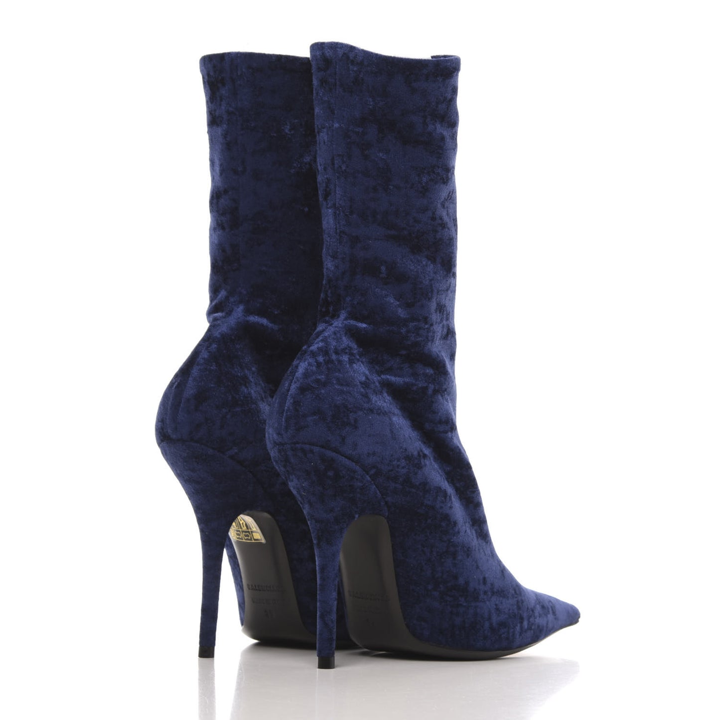 Velvet Extreme Pointed Toe Knife Booties 39 Navy