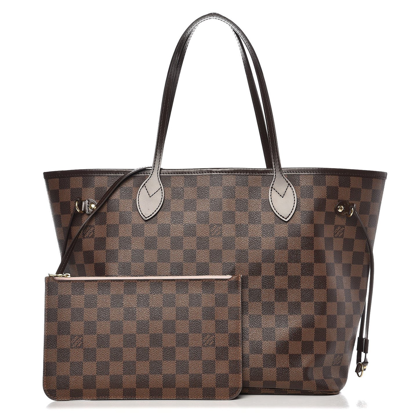 Damier Ebene Neo Neverfull MM Rose Ballerine