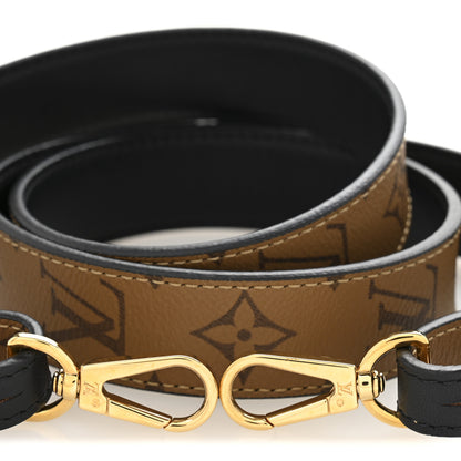 Louis Vuitton Reverse Monogram Bandouliere Shoulder Strap XL Black 3 of 5
