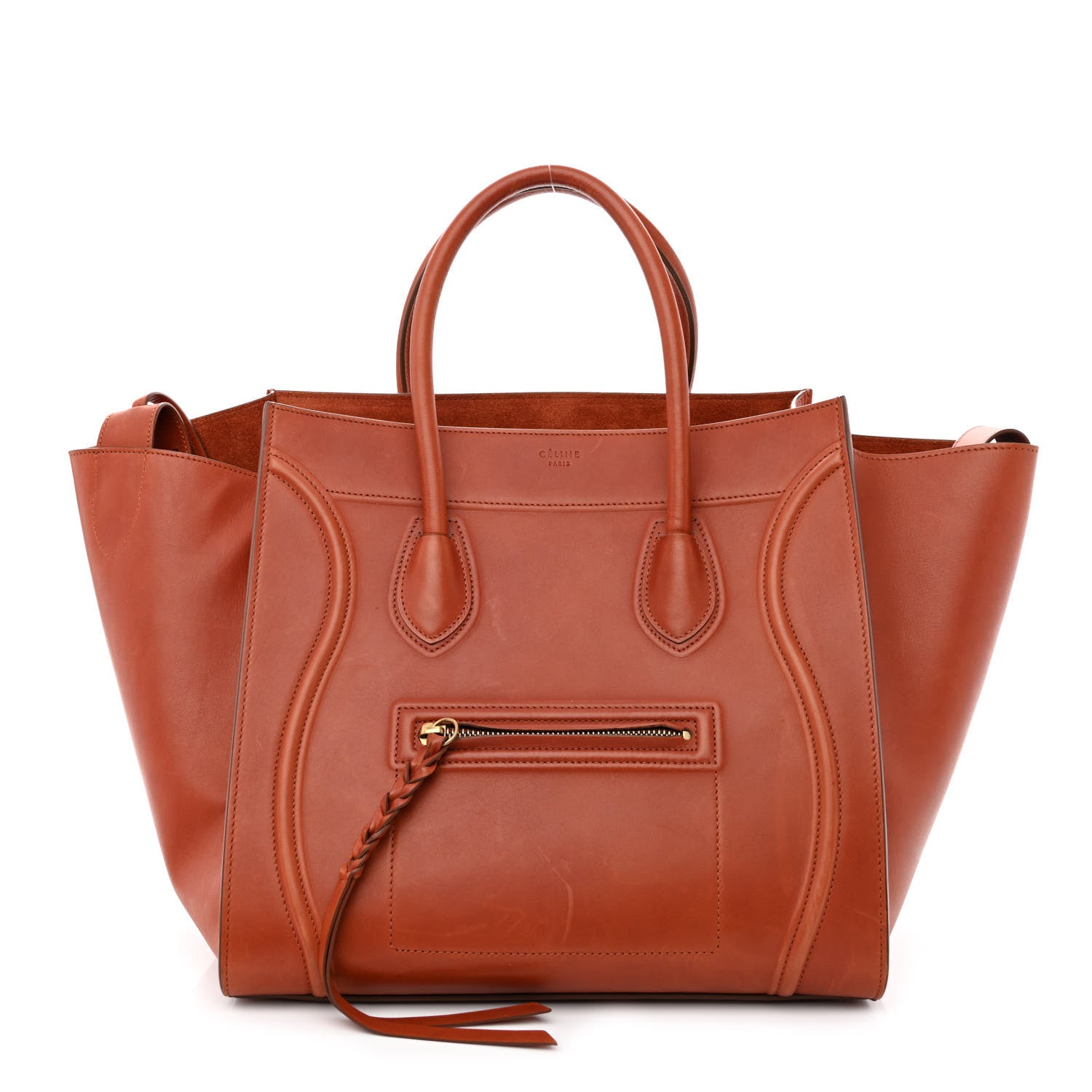 Celine Natural Calfskin Medium Phantom Luggage Brick 1 of 10