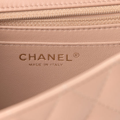 Chanel Lambskin Quilted Mini Rectangular Flap Beige 6 of 10