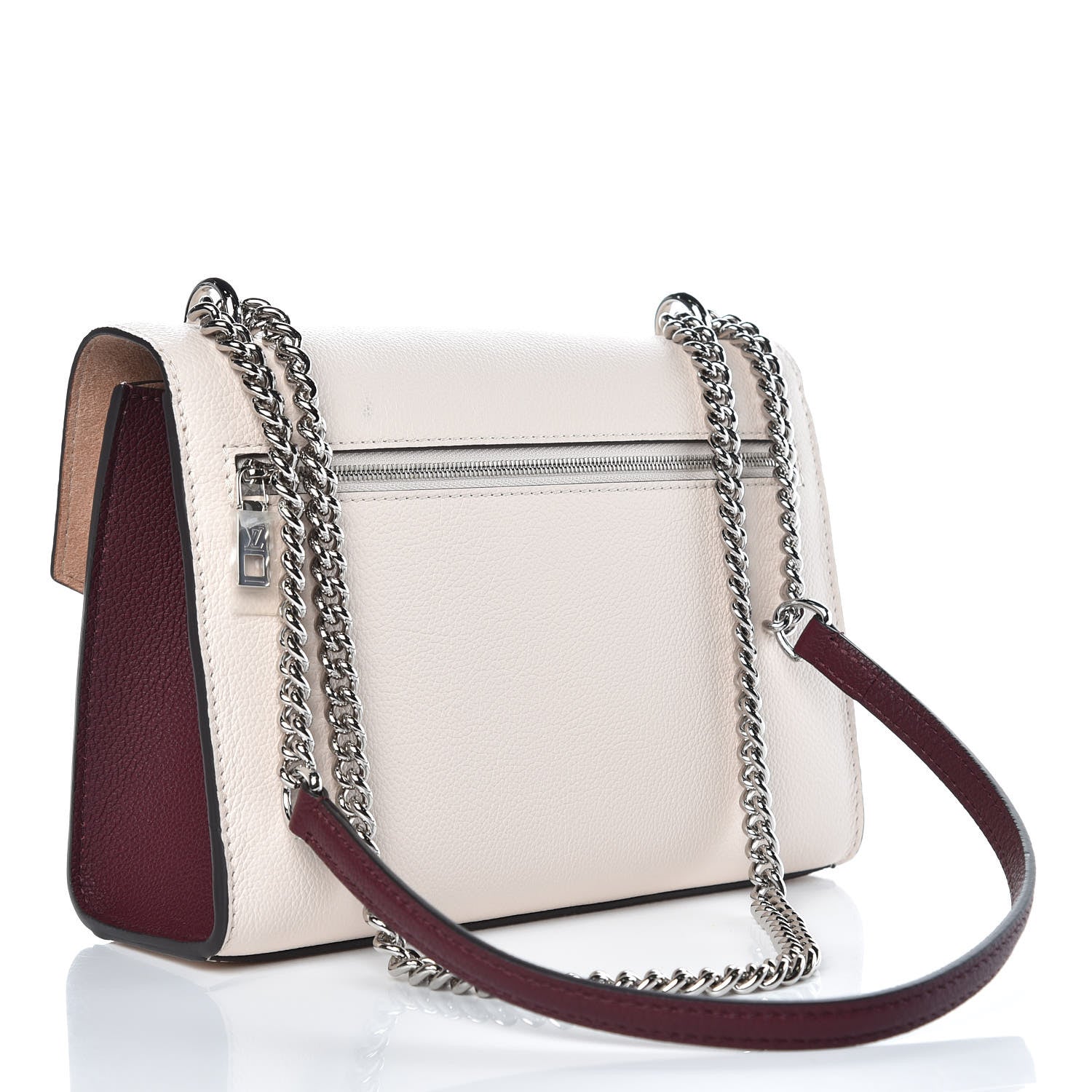 Louis Vuitton Soft Calfskin Mylockme Chain Bag BB Rose Silk Quartz Calla 3 of 9