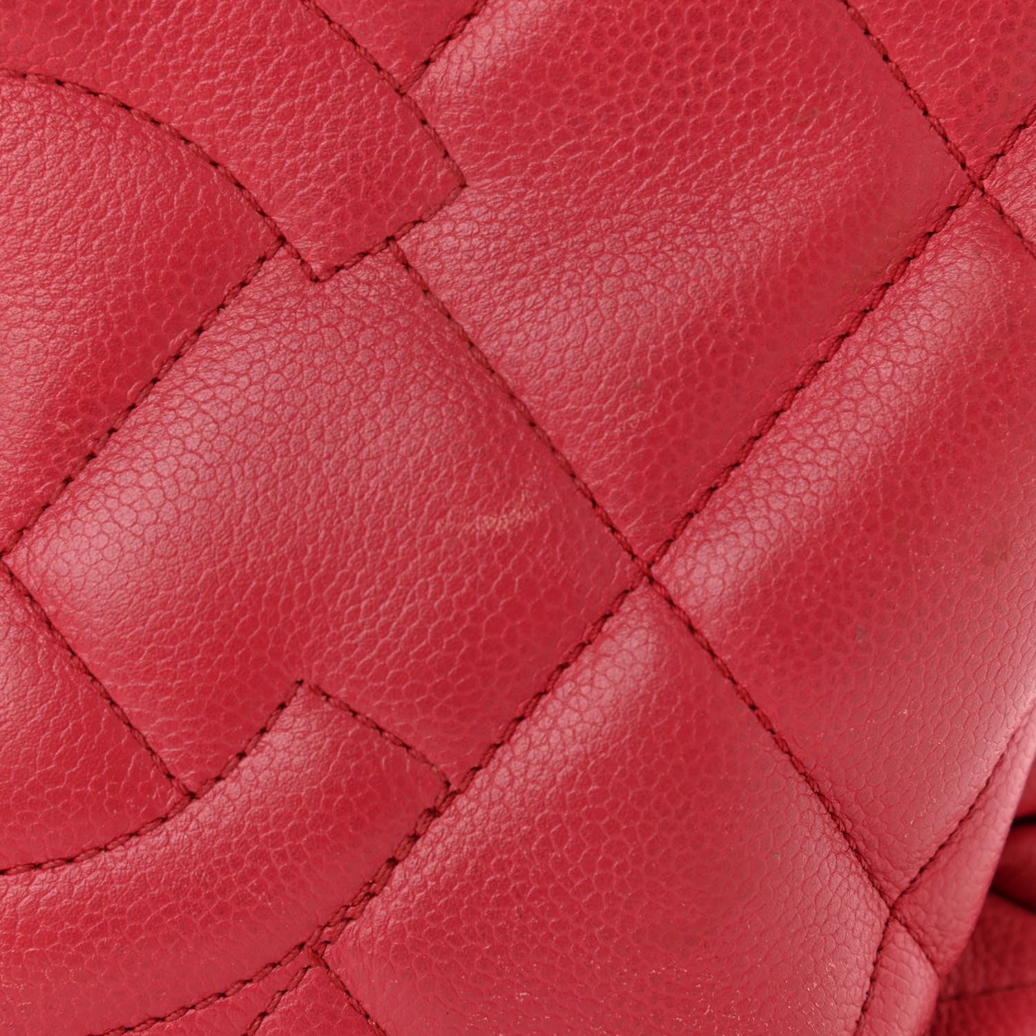 Chanel Soft Caviar Quilted CC Timeless Tote Fuchsia 14 of 19