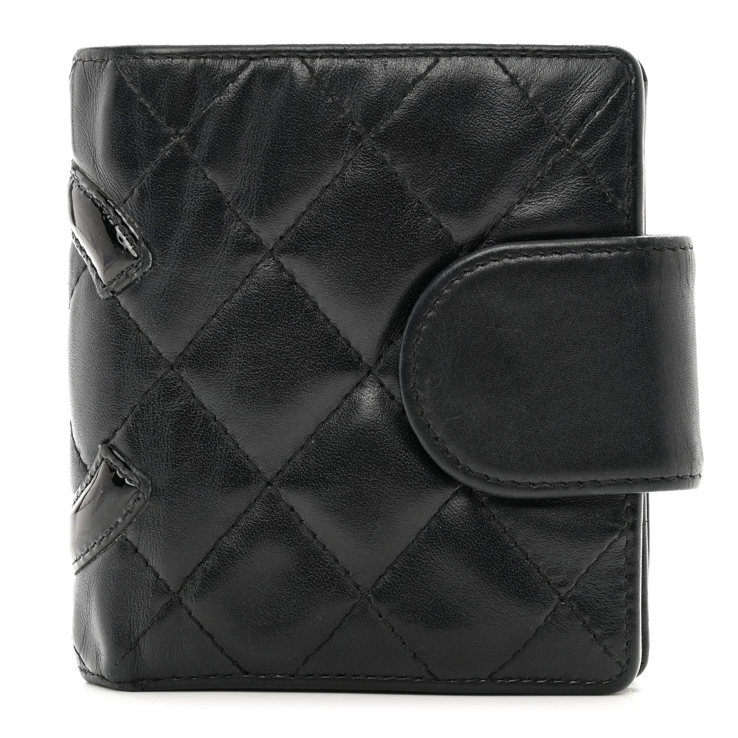 Chanel Calfskin Quilted Cambon Bi-Fold Wallet Black 1 of 12